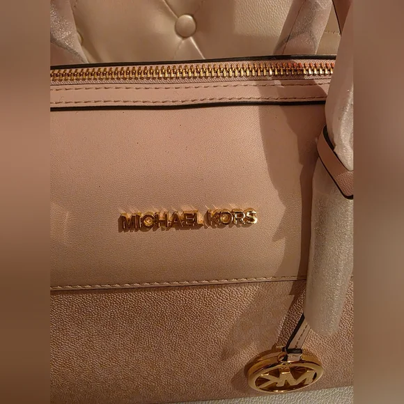 Michael Kors Blush Pink Jet Set Travel Satchel/Duffle - Picture 2 of 6